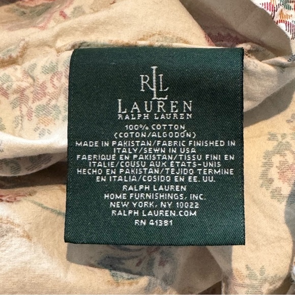 Lauren Ralph Lauren Antigua Reversible Queen/Full Duvet Cover 100% Cotton - Picture 6 of 11